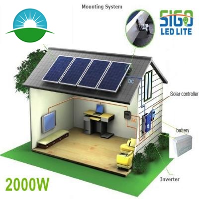 1-5KW tata surya off-grid yang dapat disesuaikan
