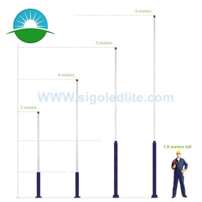 tiang lampu untuk lampu jalan LED & surya
