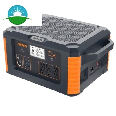 Pembangkit Listrik Portabel Off-Grid 2000W Terbaik Kustom
