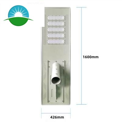 IP65 250W Lampu Jalan Tenaga Surya Terintegrasi